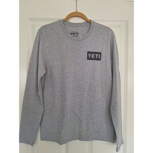 Yeti Coolers Mens Medium Long Sleeve Crew Neck Pullover Graphic‎ Outdoor Shirt